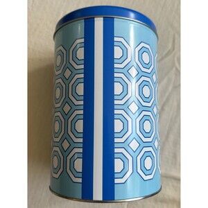 RARE Jonathan Adler Keurig Canister Tin Abstract Limited Edition 2020 Mod Blue